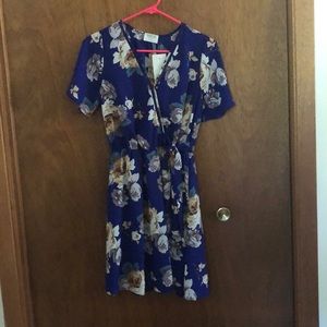 Royal blue cocktail dress